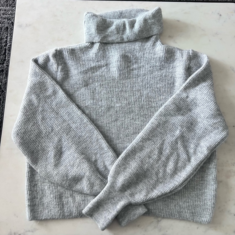 Topshop Ribbed Turtleneck Sweater
